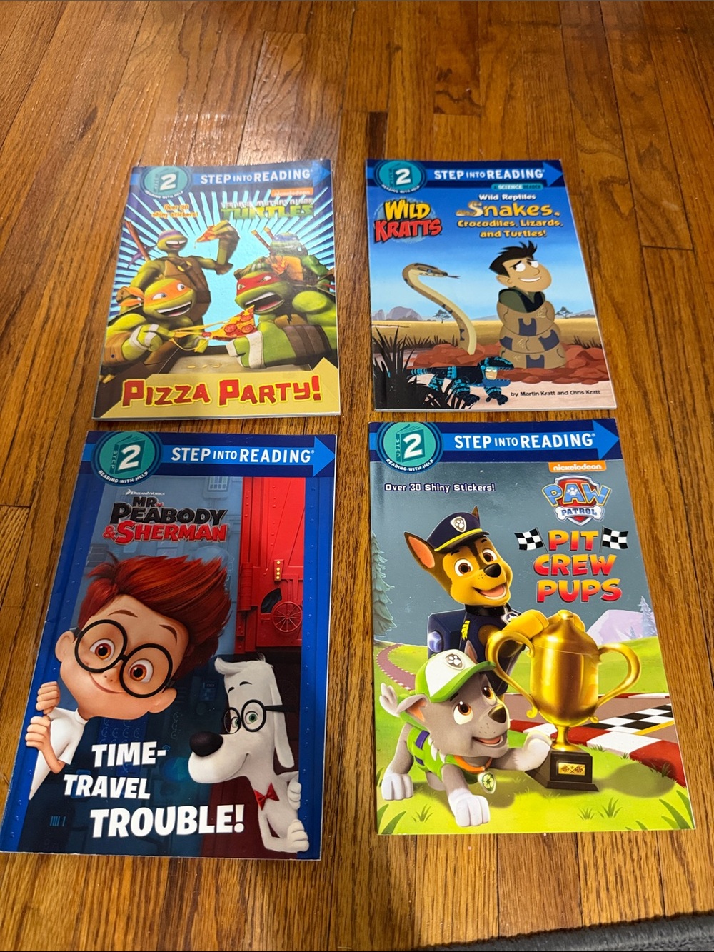 Step into Reading Kids Book Bundle - Blue Cover Set (4-Pack)
